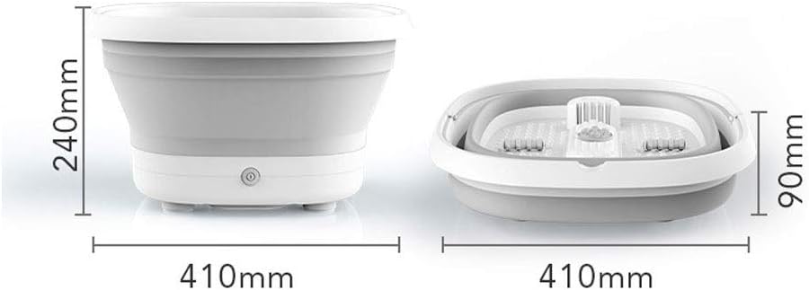 Foldable Portable Electric Foot Spa Basin with Foam Massage & Constant Temperature Heating